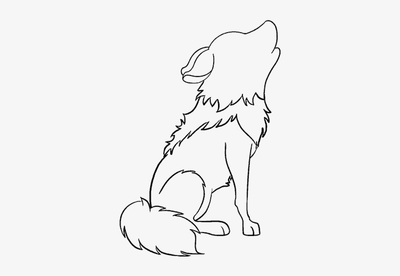 How To Draw Cartoon Wolf - Drawing, transparent png #959638