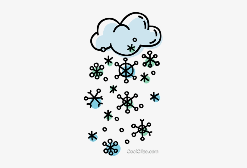 Nubes De Tormenta Con Copos De Nieve Libres De Derechos - Black And White Snow Cloud Clipart, transparent png #959719