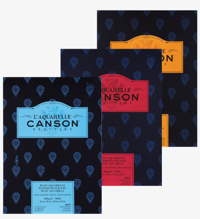 Canson Héritage Pads - L’aquarelle Canson Héritage Watercolor Paper - Pad,, transparent png #959953
