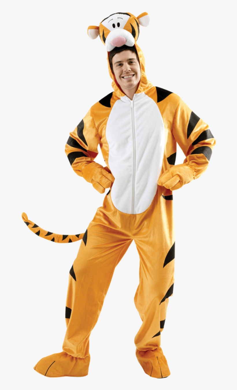 Adult Disney Tigger Costume - Male Disney Character Costume, transparent png #9500333