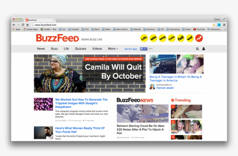 Sterling Buzzfeed - Web Page, transparent png #9501268
