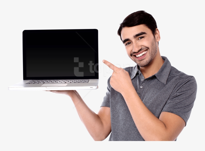 Free Png Men With Laptop Png Images Transparent - Men With Laptop Png, transparent png #9501316