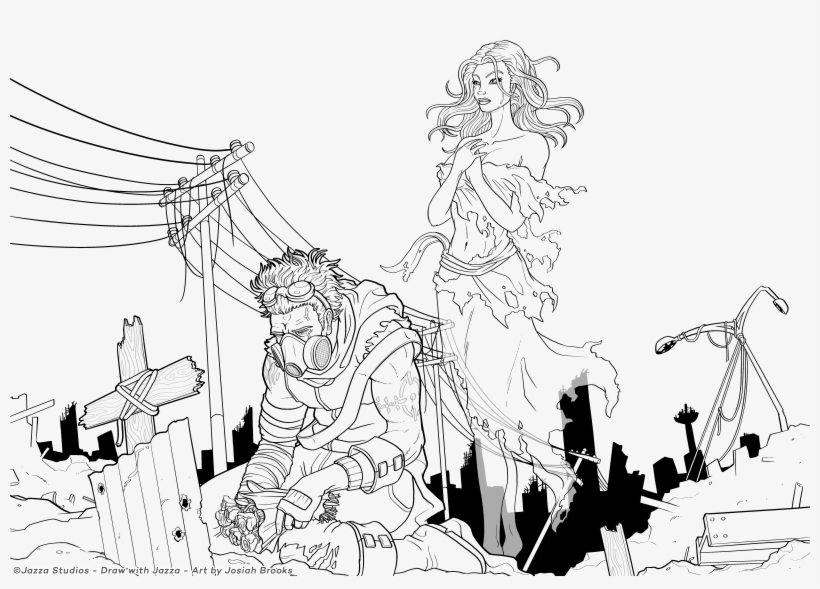 Princessnomy Images Apocalypse Ghost Hd Wallpaper And - Draw With Jazza Coloring Pages, transparent png #9501914