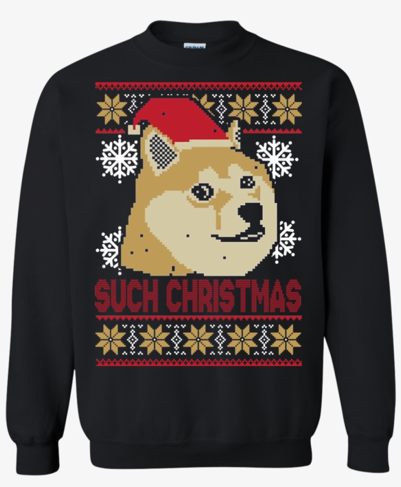 Doge Such Christmas Sweater - Taco Cat Christmas Sweater, transparent png #9503546