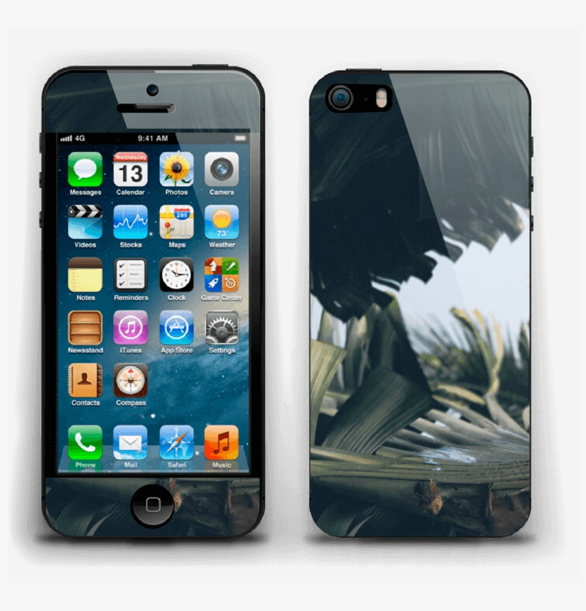 Tropical Leaves Skin Iphone 5s - Iphone Se Casing Otterbox, transparent png #9503590