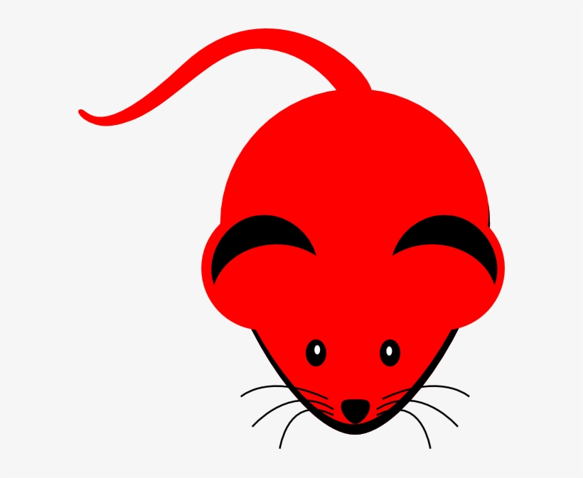 Mouse Clip Art At Clker Com Vector Ⓒ - Red Mouse Cartoon Logo, transparent png #9503705