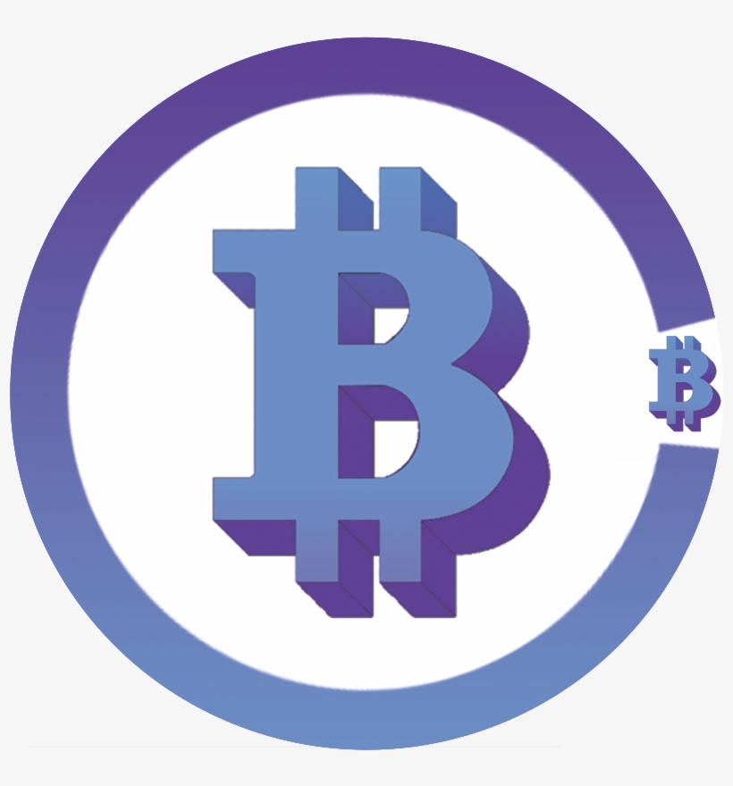 Bbc Cryptocurrency Logo - Blue Bitcoin Transparent, transparent png #9504384
