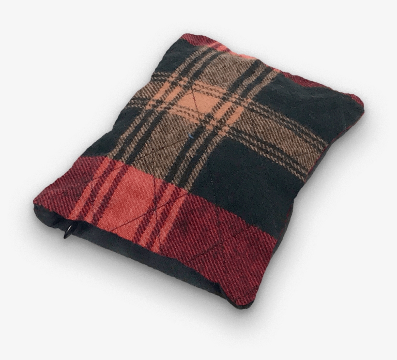 Angled View Of Sack Sack Powder Applicator In Lumberjack - Woolen, transparent png #9504905