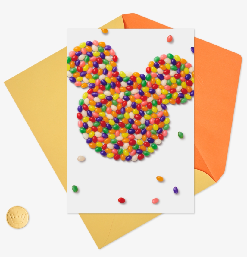 Mickey Mouse Jelly Bean Easter Card For Grandson - Craft, transparent png #9506313