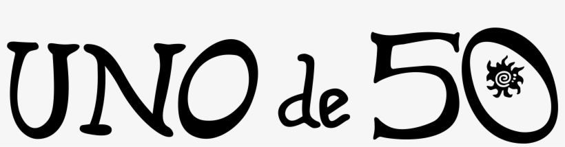 Uno De 50 Logo, Black - Uno De 50 Logo Transparent, transparent png #9506555