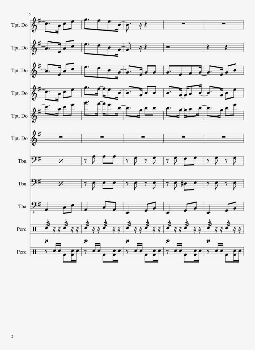 Caballo Viejo Audio Sheet Music 2 Of 40 Pages - Kim Possible Piano Sheet Music, transparent png #9507081