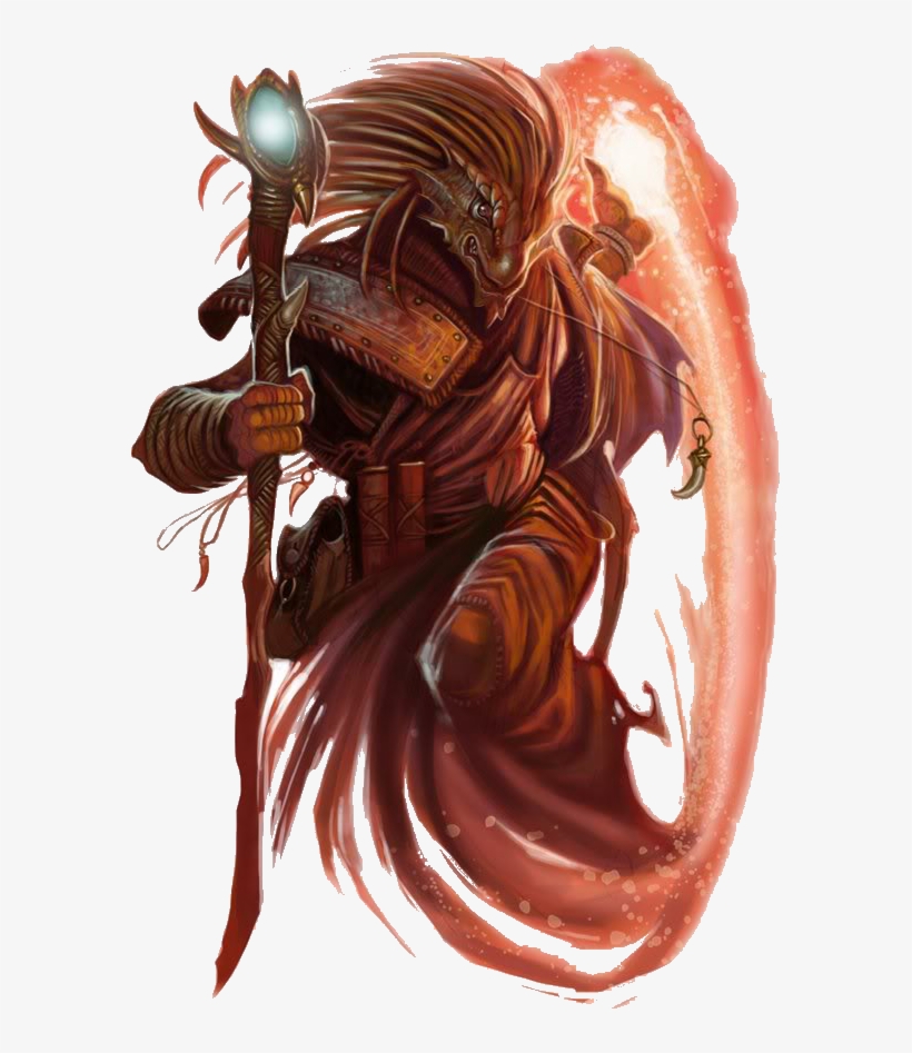d&d dragonborn sorcerer miniature