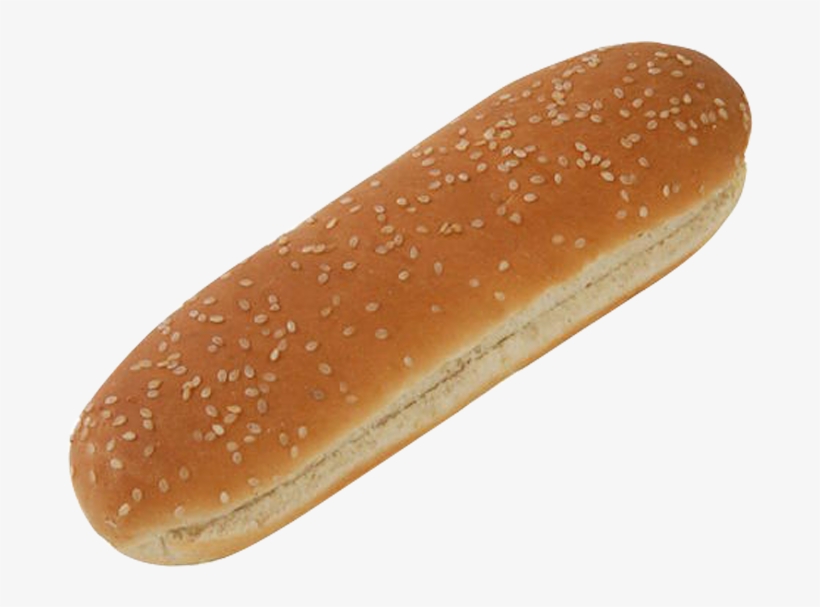 Bun, Hot Dog, Baguette, Bread, Hot Dog Bun Png Image - Sesame Hot Dog Bun, transparent png #9507247