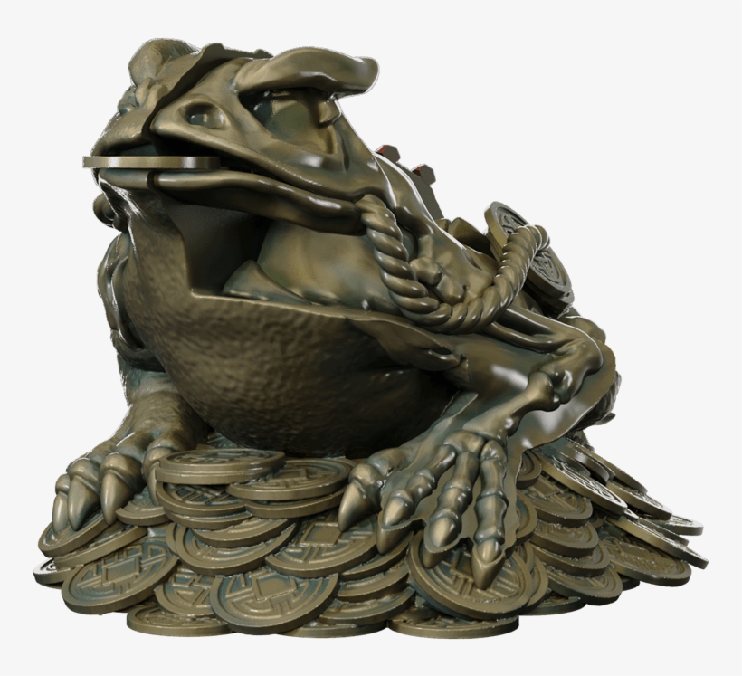 Xxray Fortune Frog - Statue, transparent png #9507497