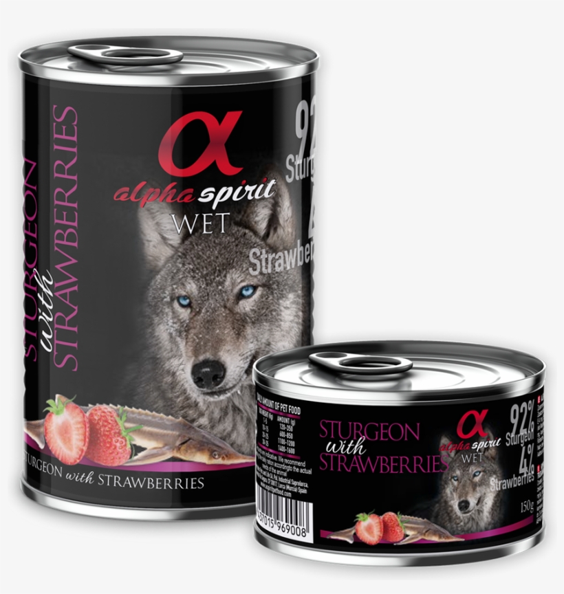 Sturgeon Strawberries For Dogs - Alpha Spirit Wet Food, transparent png #9507706