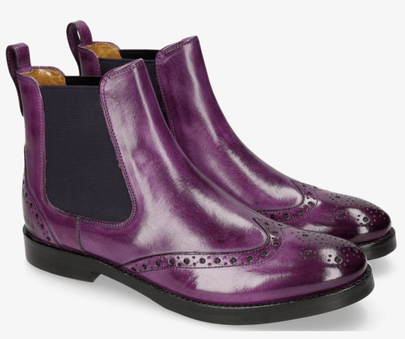 Ankle Boots Amelie 5 Viola Elastic Purple - Melvin Hamilton Xandel 2, transparent png #9508361