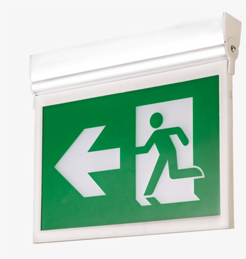 Self-powered Swing Type Led Running Man Exit Sign - Emergency Exit, transparent png #9508716