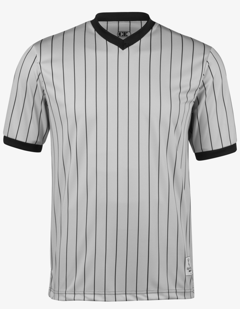 Cliff Keen Gray Officials V Neck Shirt Grey Black Main - Baseball Uniform, transparent png #9508946