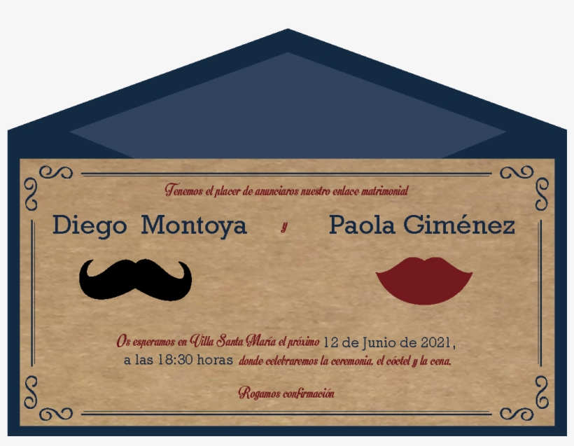 Invitaciones Kraft, transparent png #9510328