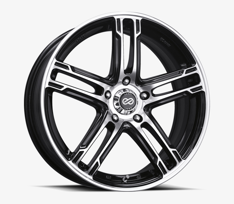 Enkei Wheels - Enkei Fd 05 Black Machined, transparent png #9510533