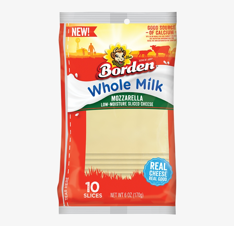Whole Milk Mozzarella Slices - General Supply, transparent png #9510630