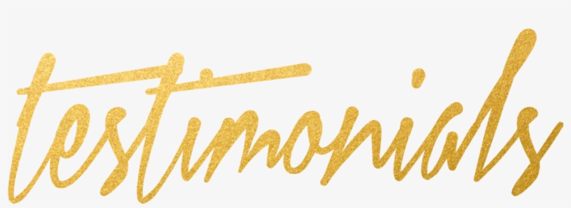 Testimonials - Calligraphy, transparent png #9510850
