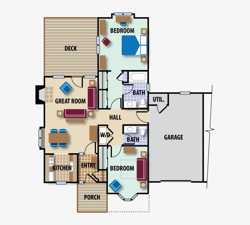 Cottage G - - Floor Plan, transparent png #9510892