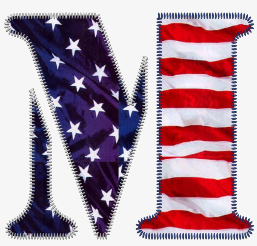 Patriotic Letter M Beautiful Lettering, Letters And - Patriotic Letter R, transparent png #9510991