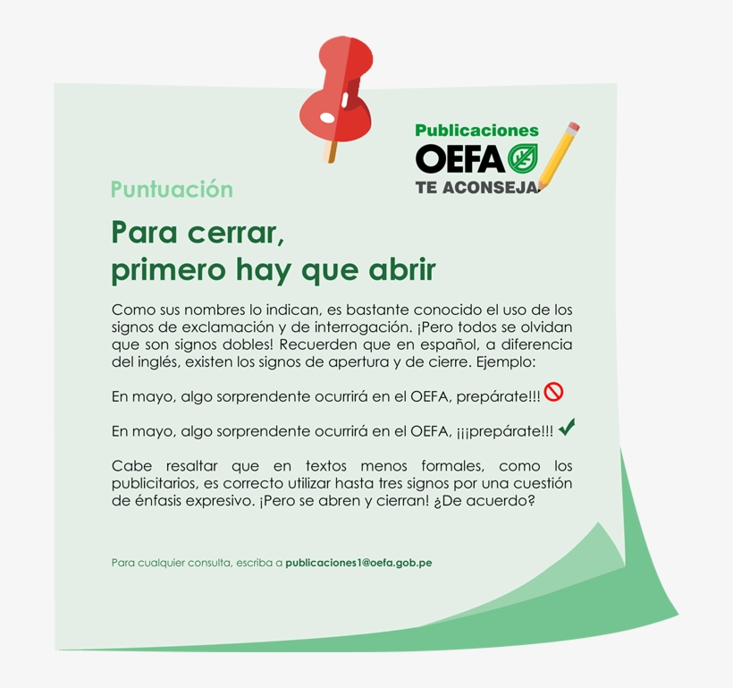 Tip 1 Signos De Apertura Y Cierre - Oefa, transparent png #9511642