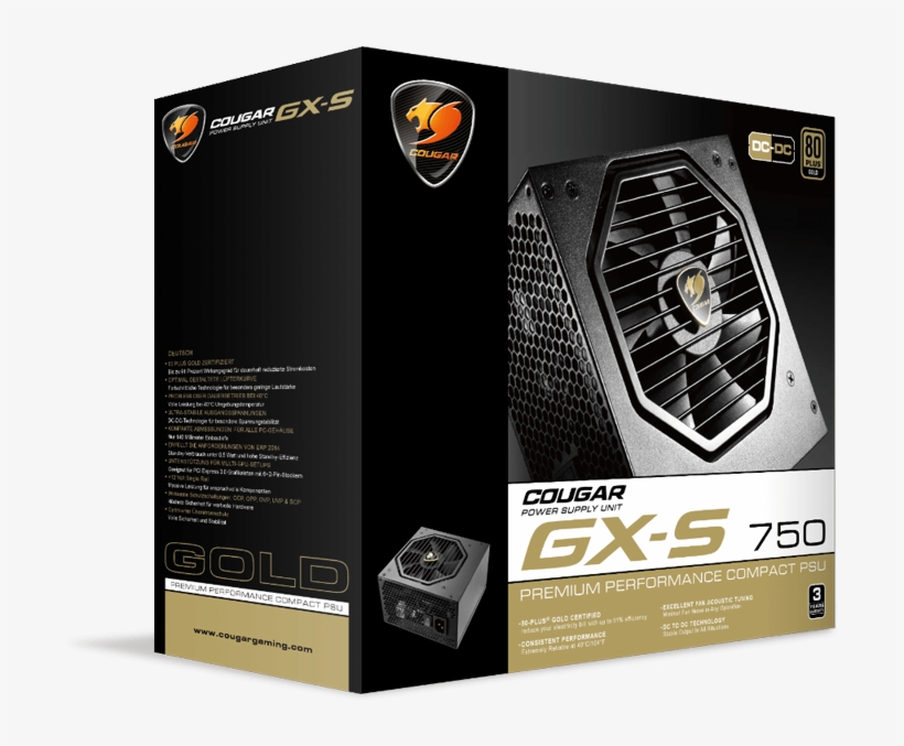 Cougar Is The Retail Brand Of Hec/compucase, So One - Cougar Gx750w, transparent png #9512006