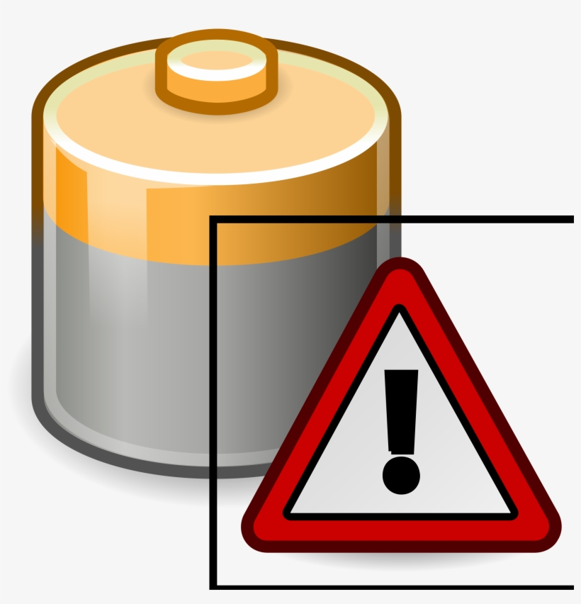 This Free Icons Png Design Of Tango Battery Caution, transparent png #9512108