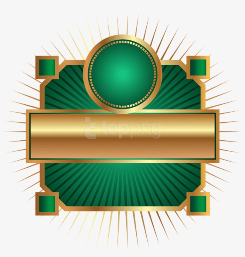 Free Png Download Decorative Label Green Clipart Png - Clip Art, transparent png #9512216