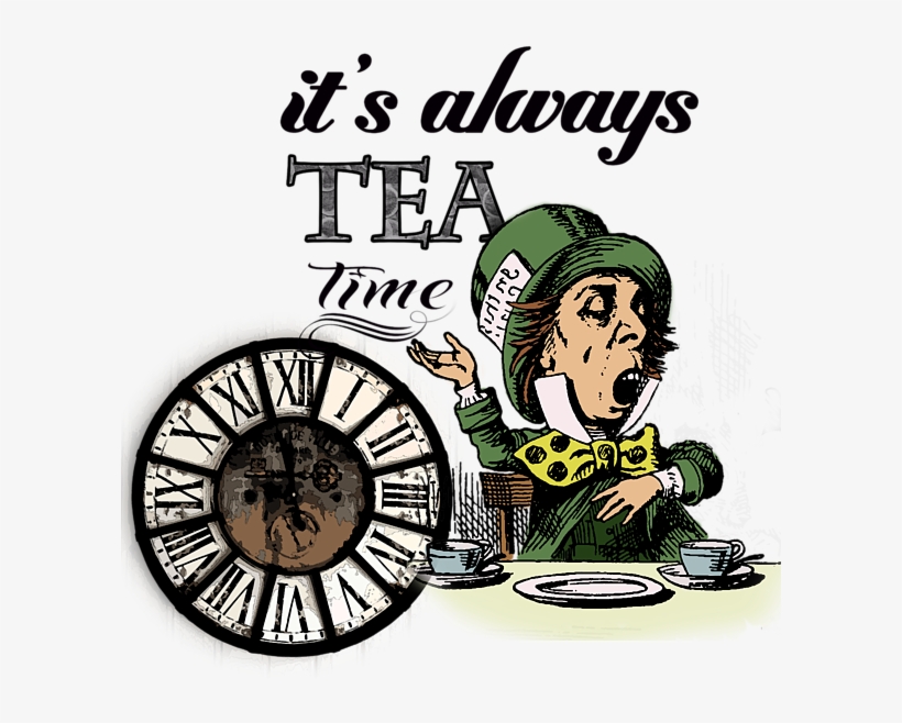 Click And Drag To Re-position The Image, If Desired - Tea Time Mad Hatter, transparent png #9512217