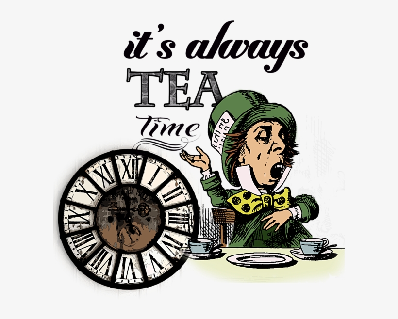 Click And Drag To Re-position The Image, If Desired - Tea Time Mad Hatter, transparent png #9512217