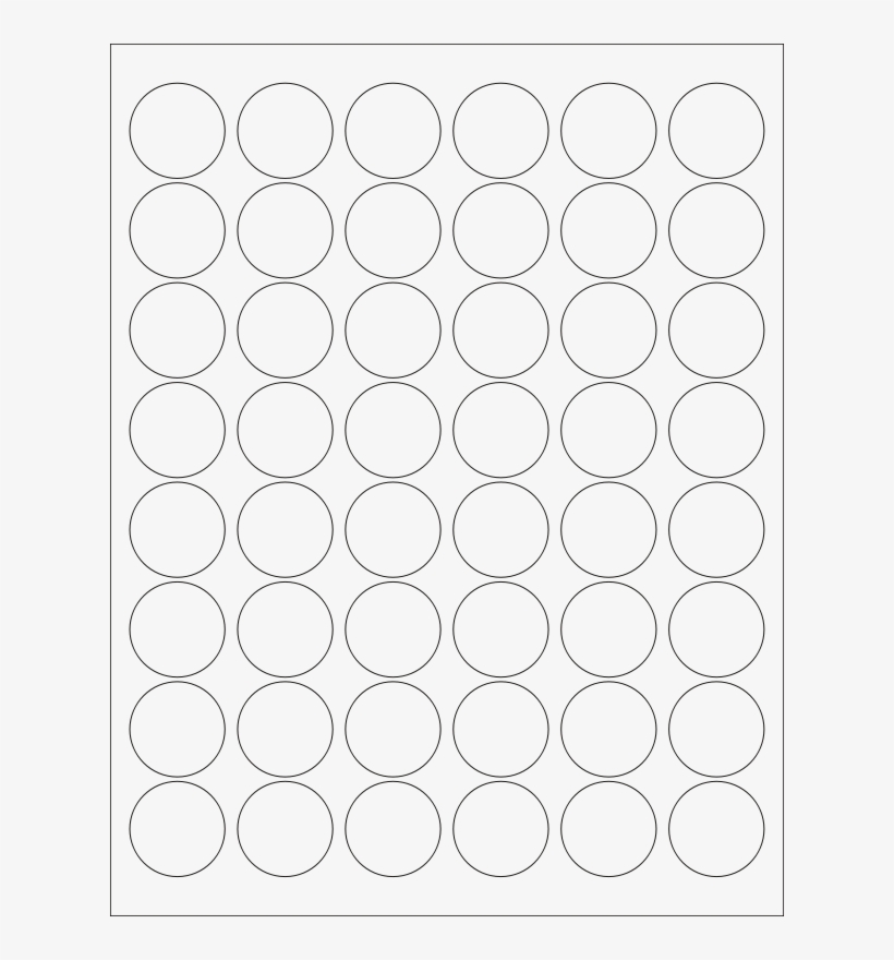 Free Wl-6000 Multipurpose Label Template - Circle, transparent png #9512262