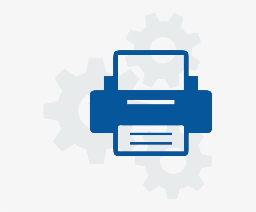 Manage Print Services - Windows 10 Printer Icon, transparent png #9513220