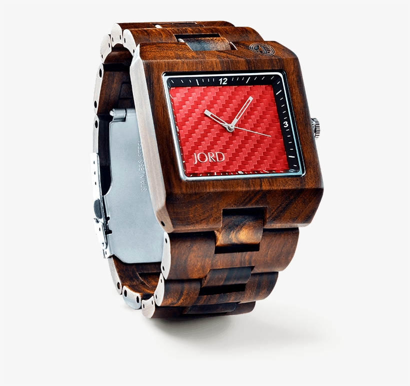 Big Face Wooden Watch - Watch, transparent png #9513880