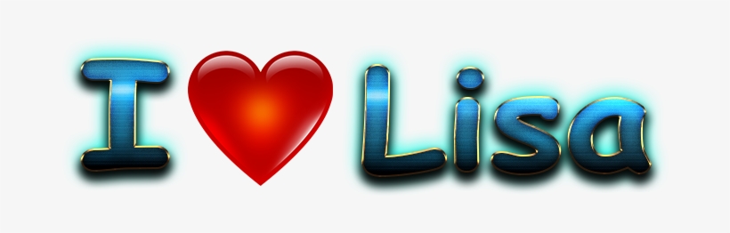 Lisa Love Name Heart Design Png - Heart, transparent png #9514905