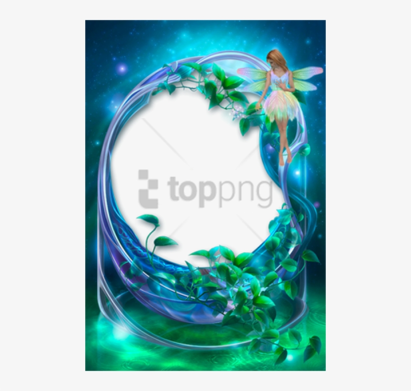 Free Png Hd Blue Flowers Frames Png Image With Transparent - Frame Flowers Blue Png, transparent png #9515030