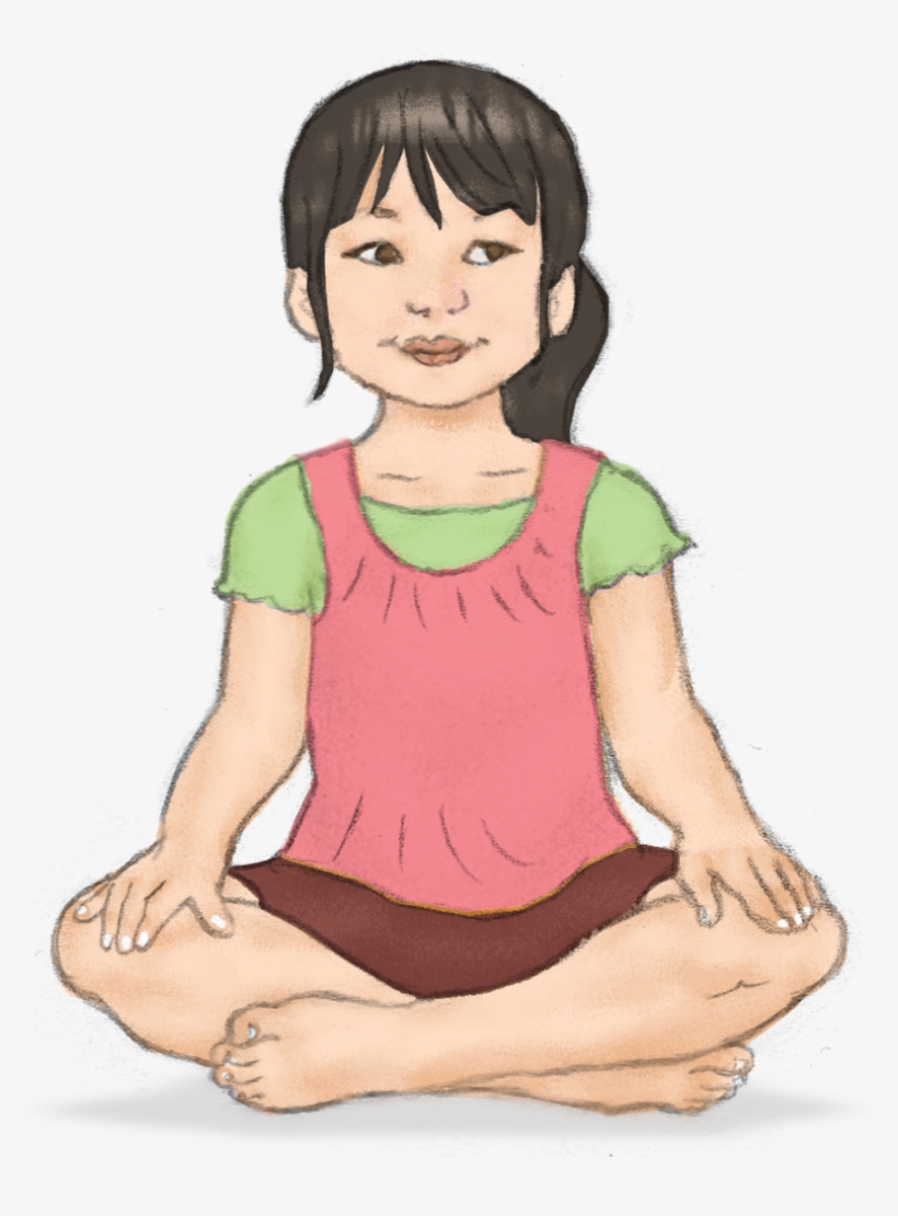 Easy Pose For Kids Stories Books Cards - Legs Crossed Children, transparent png #9515033