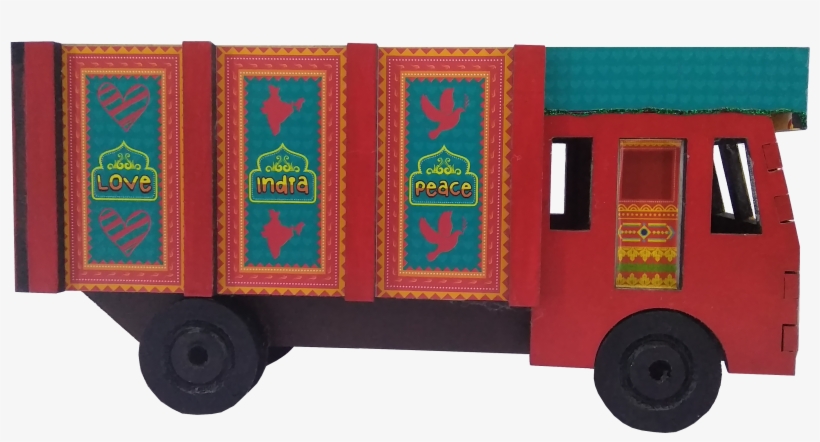 Indian Truck - Stationery Holder - Push & Pull Toy, transparent png #9515535