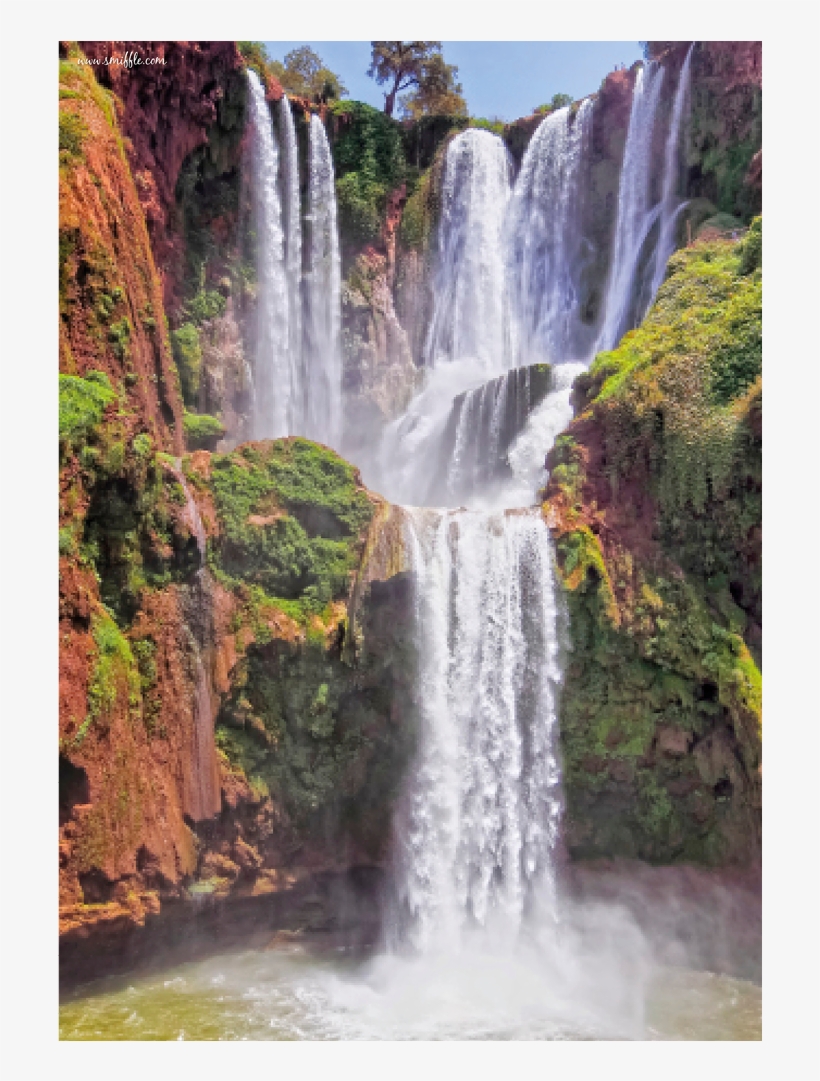 Waterfalls - Wfs083 - Ouzoud Marokko, transparent png #9517113