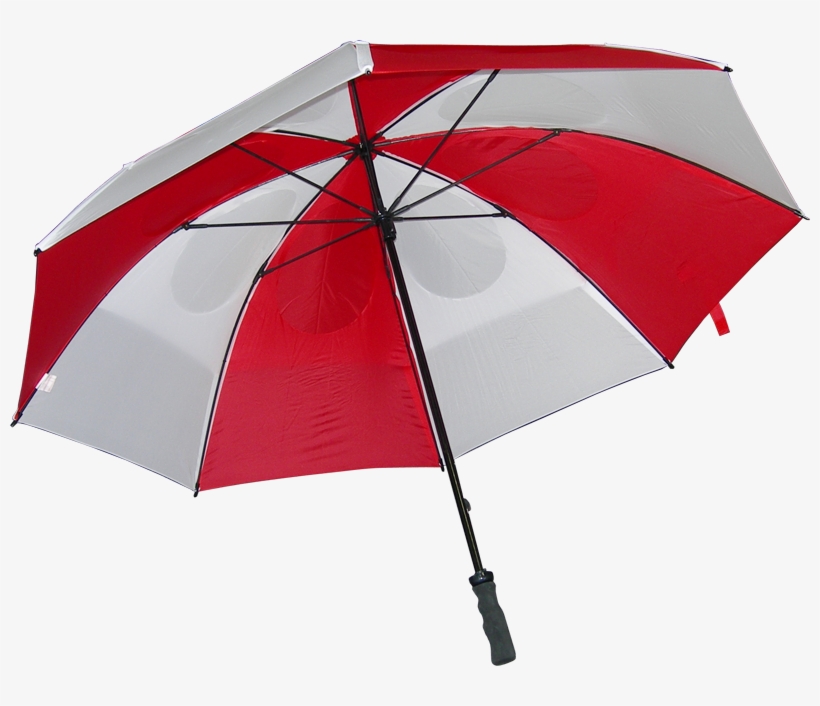 Gustbuster Golf Red/white - Red And White Umbrella Transparent, transparent png #9517243
