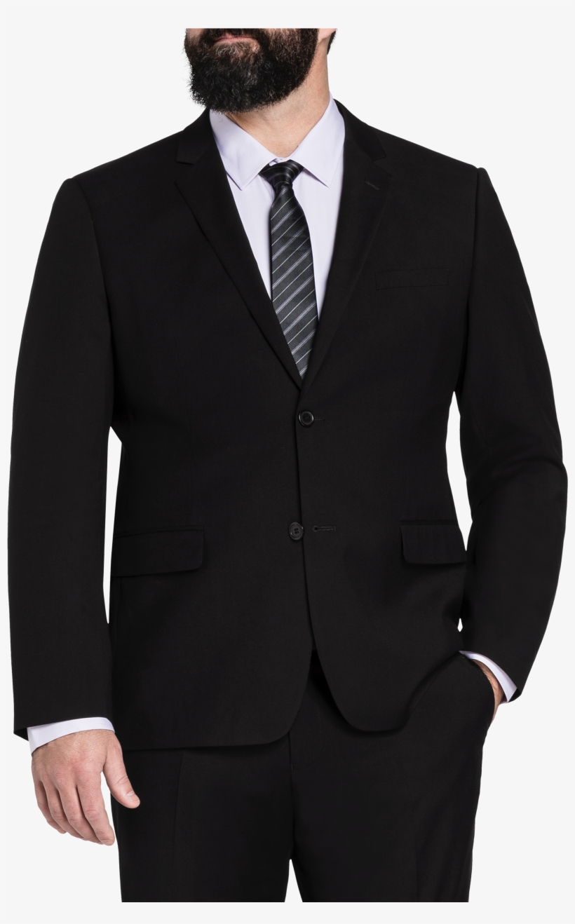 Black Premier Stretch 2 Btn Jacket - Suit, transparent png #9517333