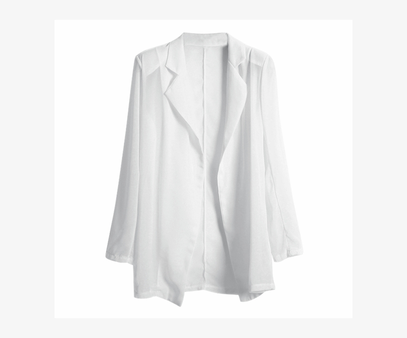 white chiffon jacket