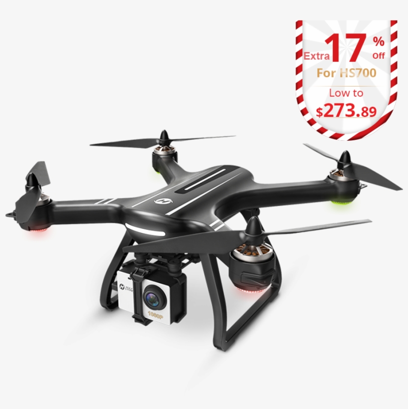 Holy Stone Hs700 Fpv Drone With 1080p Hd Camera Live - Holy Stone Hs700 Fpv Drone, transparent png #9518192