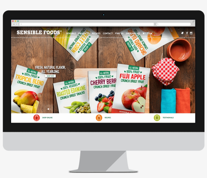 100% All Natural Crunch Dried® Fruit & Vegitables - Web Page, transparent png #9518193