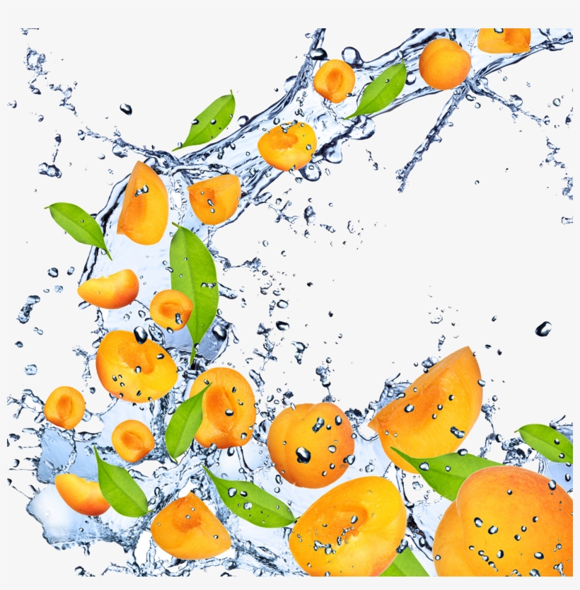 Png Free Download Fruit Apricot High Definition Television - Peaches With Splash Png, transparent png #9518732