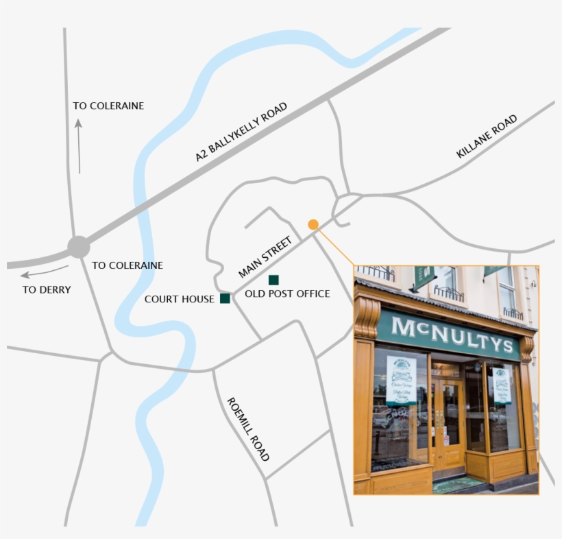We're Easy To Find, Right On Main Street, Number - Map, transparent png #9518888