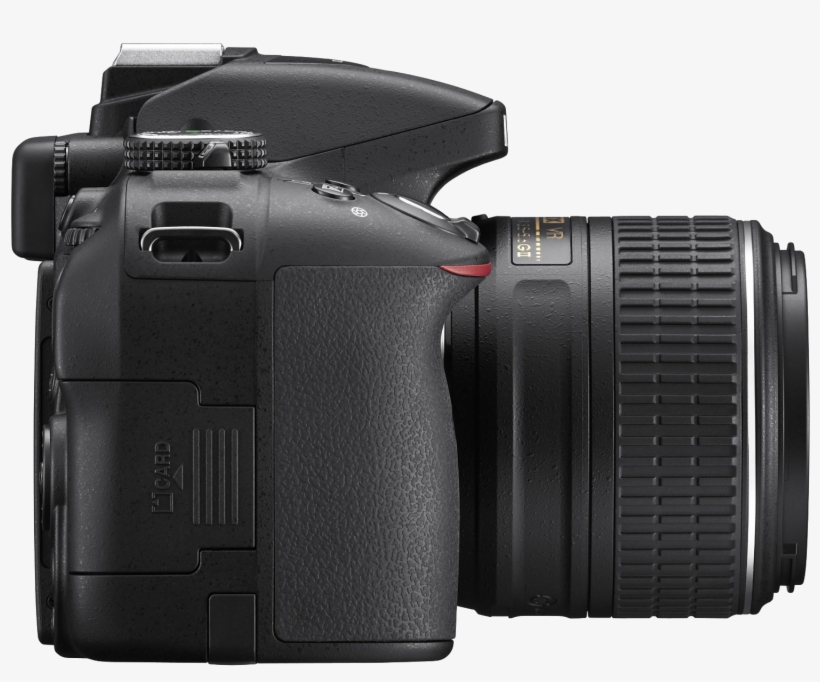 Nikon Clipart Dslr Camera - Nikon D5300 Side View, transparent png #9518899
